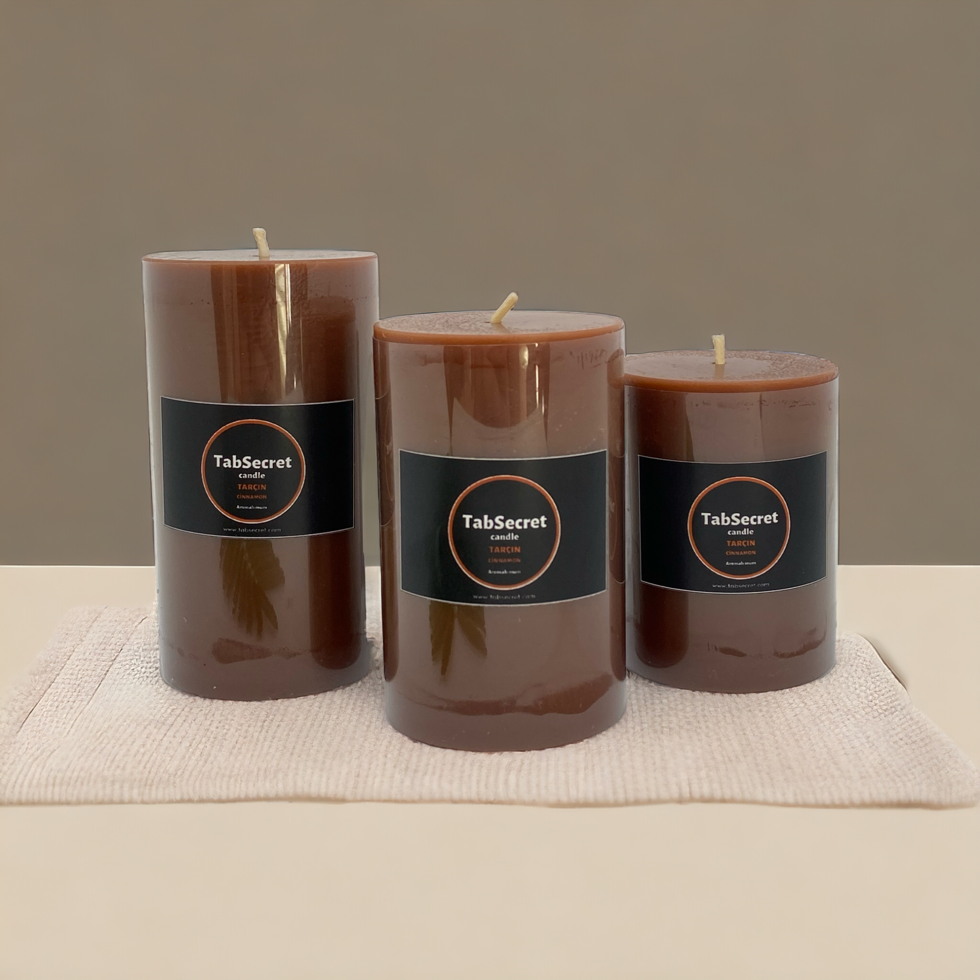 Aromalı 3'lü Mum Seti