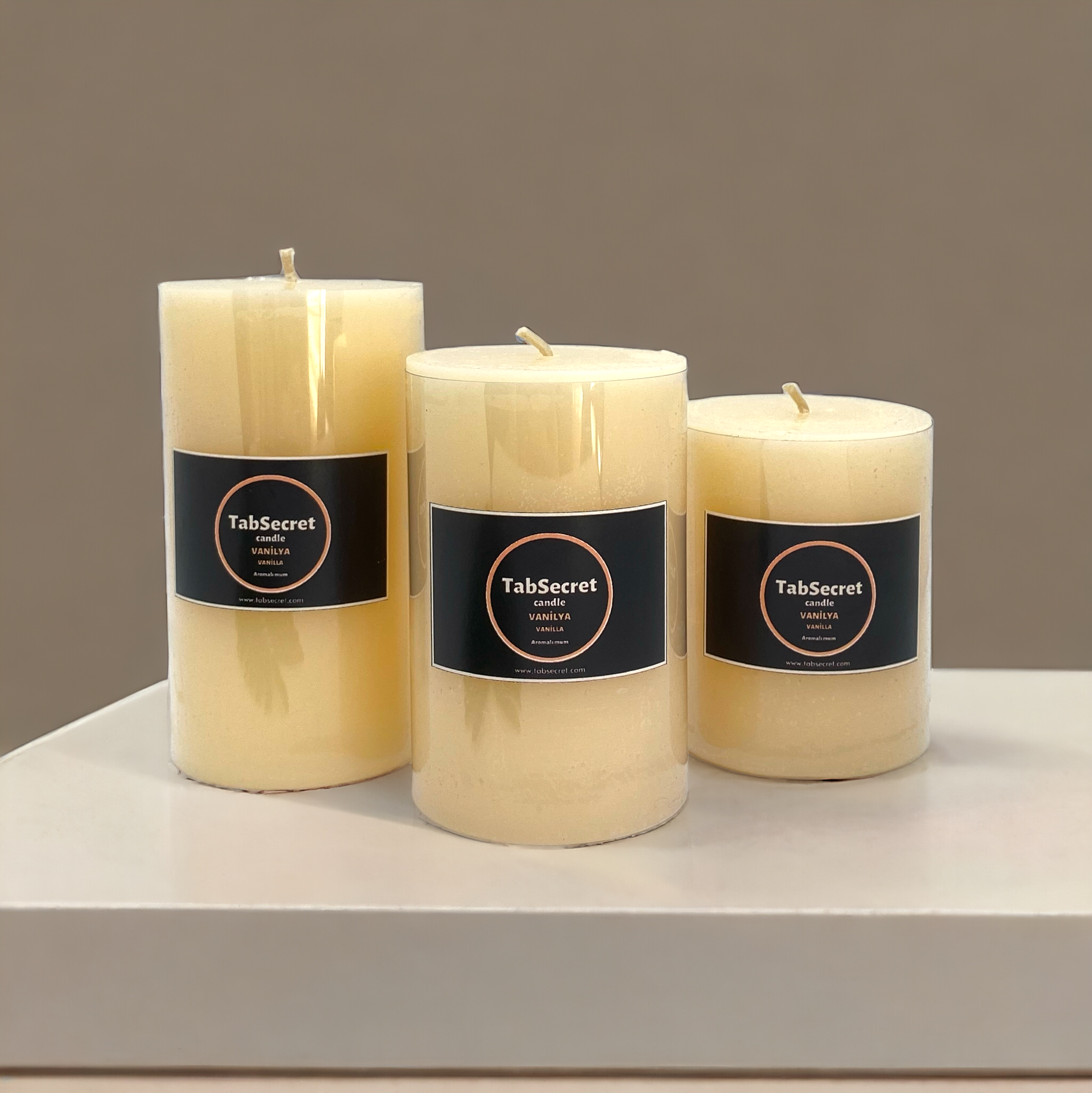 Aromalı 3'lü Mum Seti