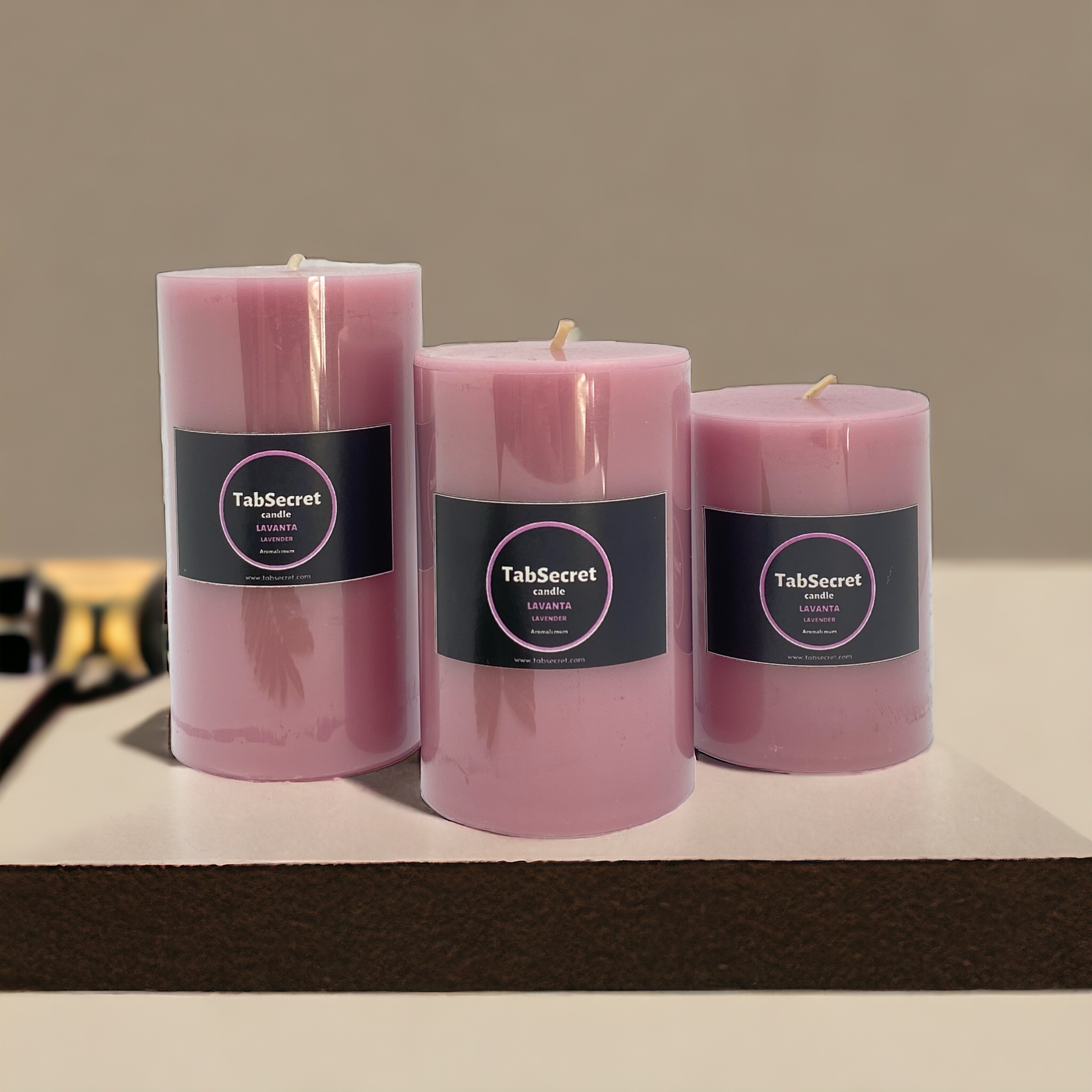 Aromalı 3'lü Mum Seti