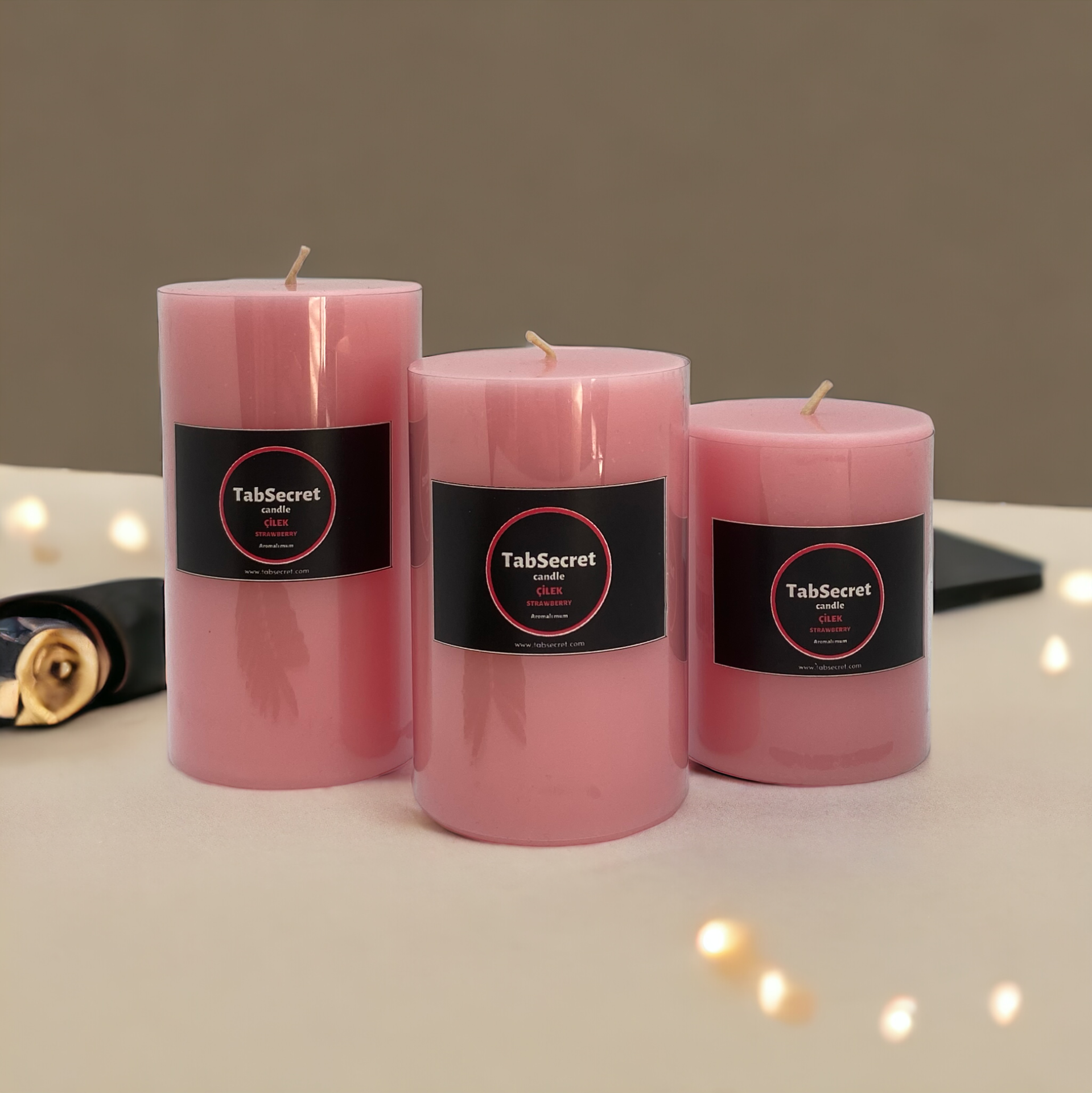 Aromalı 3'lü Mum Seti