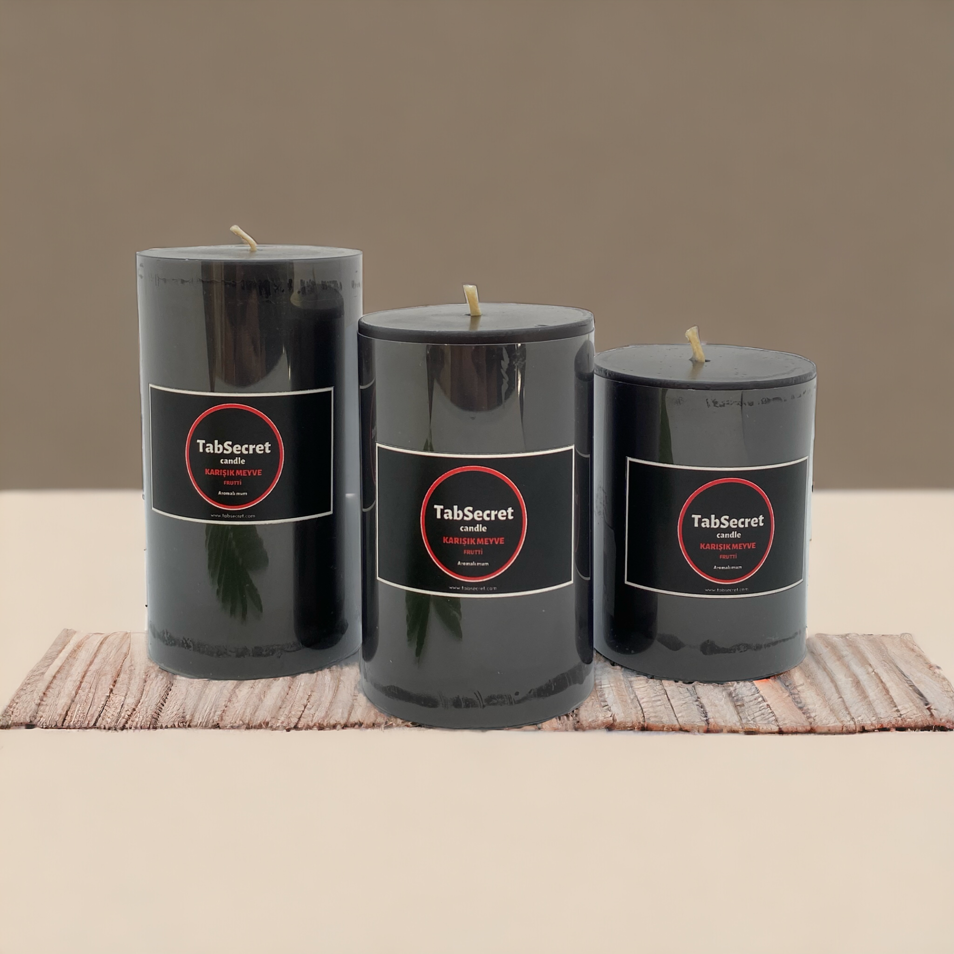 Aromalı 3'lü Mum Seti