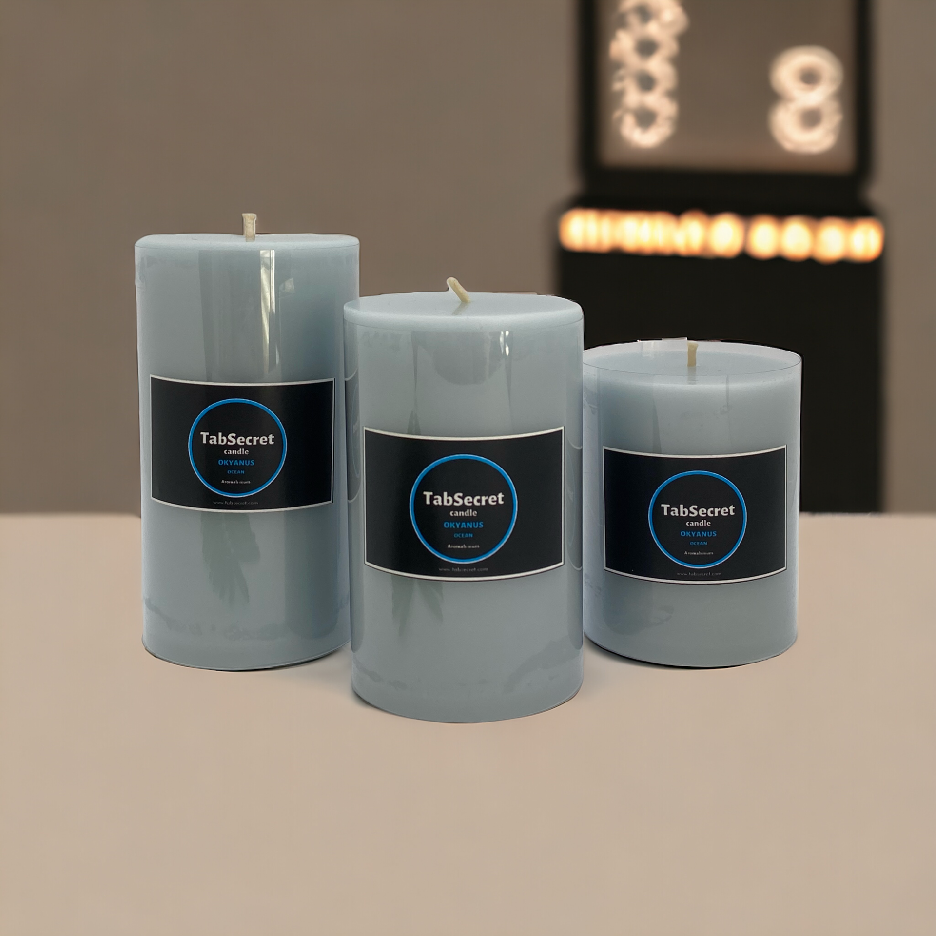 Aromalı 3'lü Mum Seti