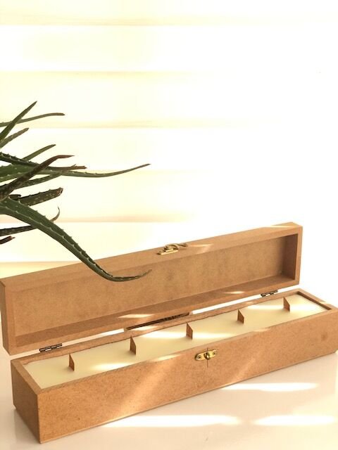 Wooden 5 Çıralı Mum