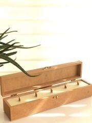 Wooden 5 Çıralı Mum