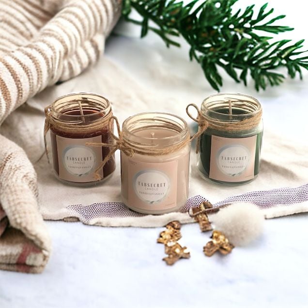Aromalı 3' lü Kavanoz Set Çam-Mocha-Tarçın