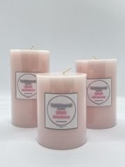 Soft Serisi Çilek Aromalı 3'lü Mum Seti