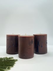 Cosmos Serisi Tarçın Aromalı 3'lü Mum Seti