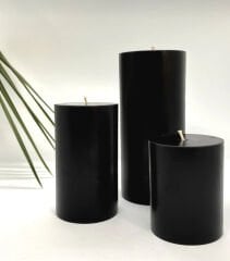 Siyah İnci Crassula Para Çiçeği  Aromalı 3'lü Mum Seti