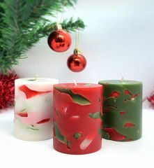 Cosmos Serisi  Christmas  Aromalı 3'lü Mum Seti