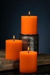 Aromalı 3'lü Mum Seti - Farklı Renk ve Aroma Seçenekleri