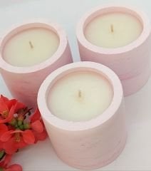 Tanıtıma Özel Fiyat / 3'lü Beton Mum Seti Kaugummi Aromalı