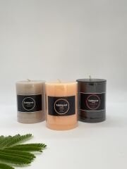 Aromalı 3' lü Mum Seti / Mocha-Kavun-Karışıkmeyve