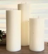 Dev Blok Mum Seti Çap15cm Vanilya Aromalı