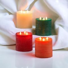 Ritüel Aromaterapi 4' lü Mum Seti / Şans-Para-Coşku-Güç