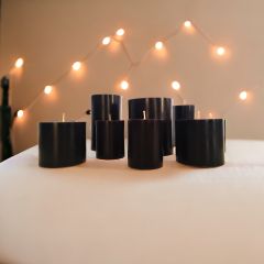 Black Night Çuha Çiçeği Aromaterapi 9'Lu Siyah Mum Seti.