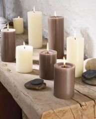 Vanilya ve Mocha Aromalı 8' li Mum Seti
