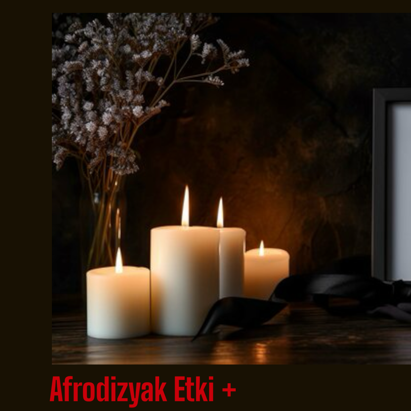 Afrodizyak Etkili 4'lü Mum Seti