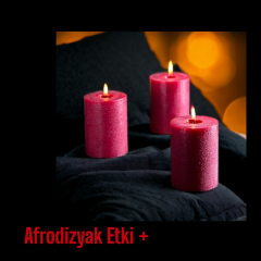 Afrodizyak Etkili 3'lü Mum Seti
